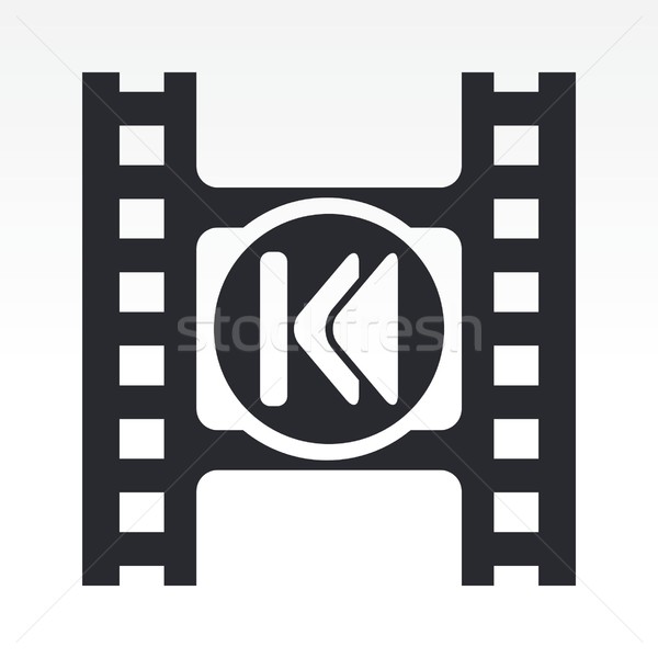 Gracz ikona film internetowych Zdjęcia stock © Myvector