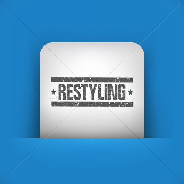 Single blue and gray icon Stock photo © Myvector