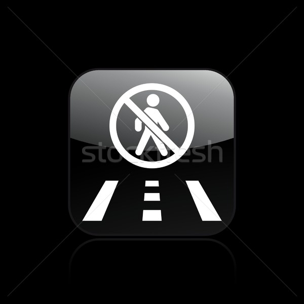 Forbidden walk icon Stock photo © Myvector