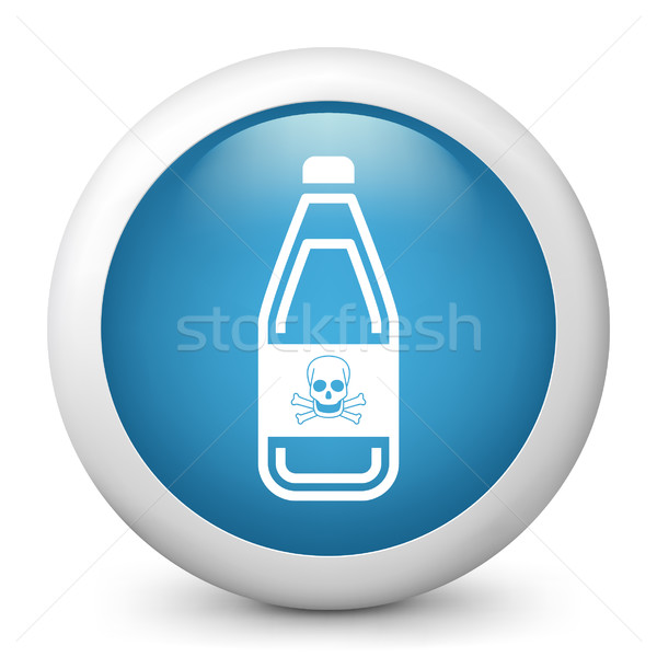 Stock photo: Blue glossy icon