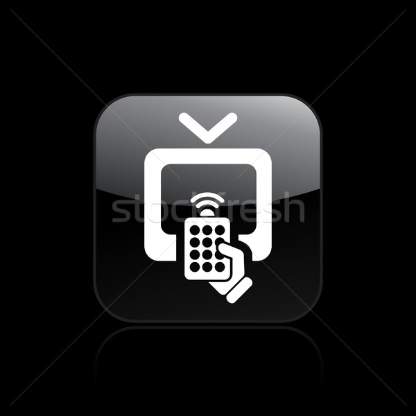 Icono parada cambiar concepto control remoto Foto stock © Myvector