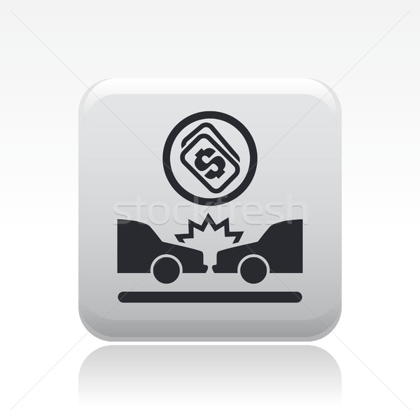 Stockfoto: Auto · crash · icon · weg · auto · verkeer