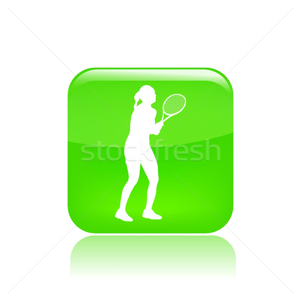 Tenis icoană sport antrenament Imagine de stoc © Myvector