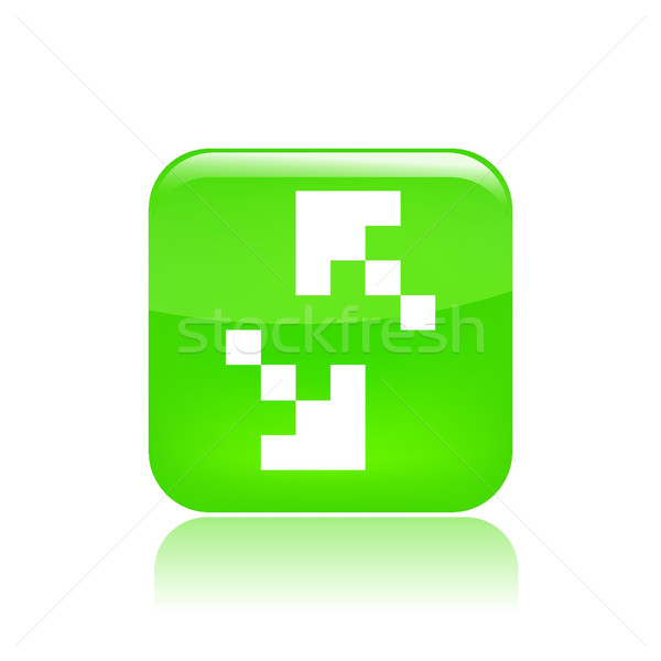 Pixel icône de l'ordinateur ordinateur fichier concept Photo stock © Myvector