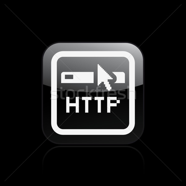 Webes ikon számítógép ház hálózat cég nyíl Stock fotó © Myvector