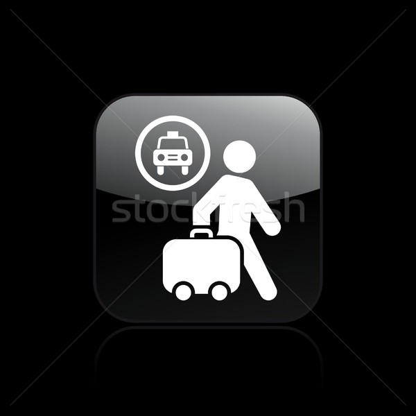 Taxi station icon Stock photo © Myvector
