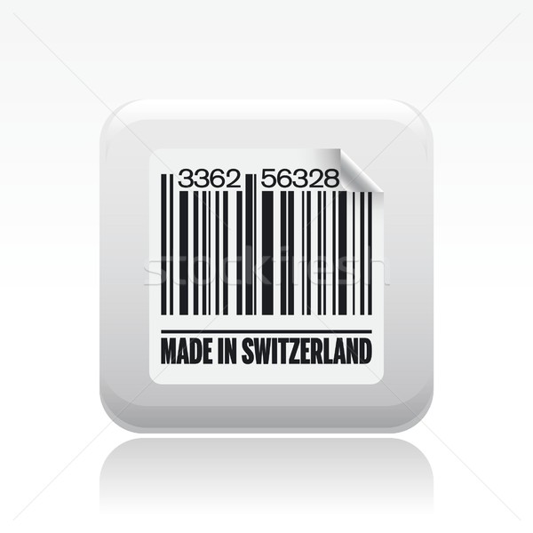Icono mercado tarjeta etiqueta código de barras código Foto stock © Myvector