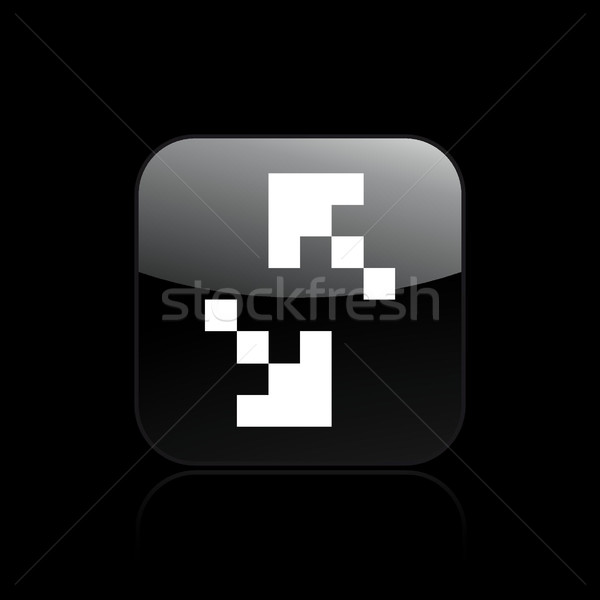 Pixel icône de l'ordinateur ordinateur fichier concept Photo stock © Myvector