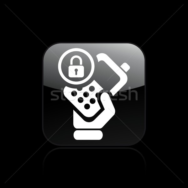 Phone lock icon Stock photo © Myvector
