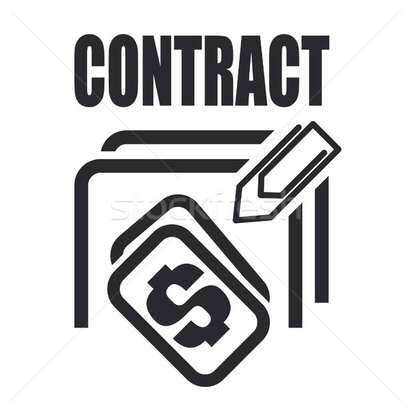 A icon  depicting a contract Stock photo © Myvector