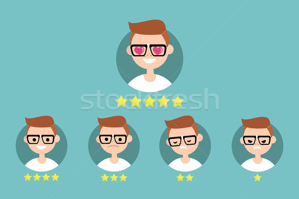 Star émotionnel portraits clipart [[stock_photo]] © nadia_snopek