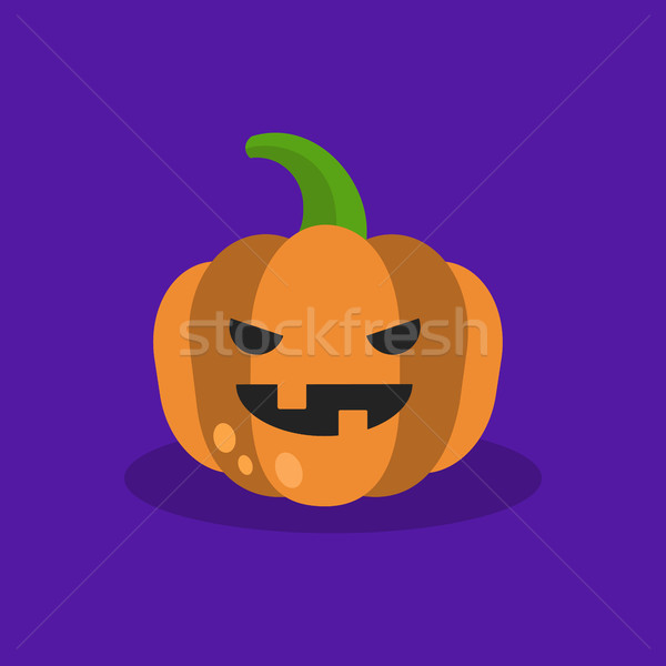 Halloween trick or treat illustration: Jack o'lantern. Scary car Stock photo © nadia_snopek