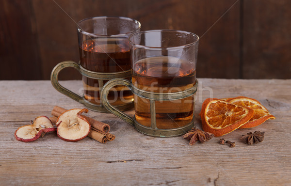 Frutta tè ancora vita freddo autunno inverno Foto d'archivio © nailiaschwarz