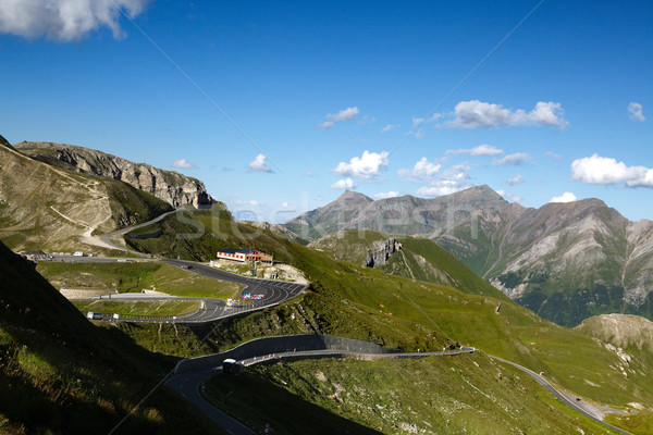 Yüksek alpine yol Avusturya Avrupa gökyüzü Stok fotoğraf © nailiaschwarz