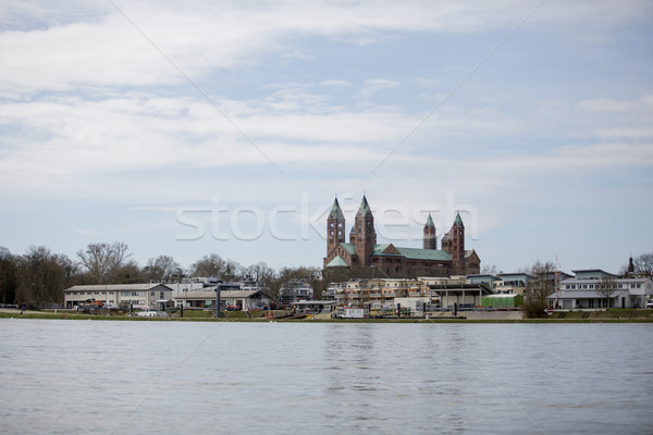 Stock photo: Rhine and Cathedral at Speyer