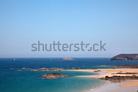 Cliffs and Beaches at Frehel Stock photo © nailiaschwarz