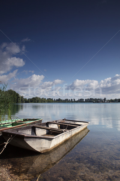 Boat on Lake Stock photo © nailiaschwarz