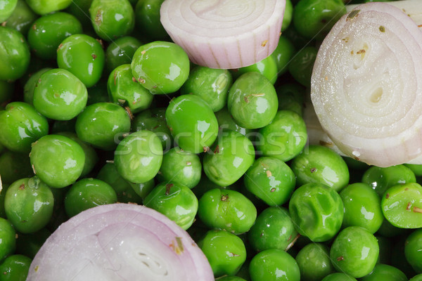 Preparing fresh Peas Stock photo © nailiaschwarz