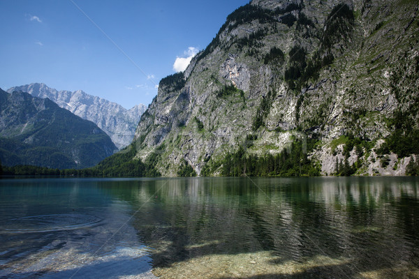 Au-dessus lac ciel soleil montagne bleu [[stock_photo]] © nailiaschwarz