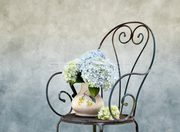 Hortensia Painting Stock photo © nailiaschwarz