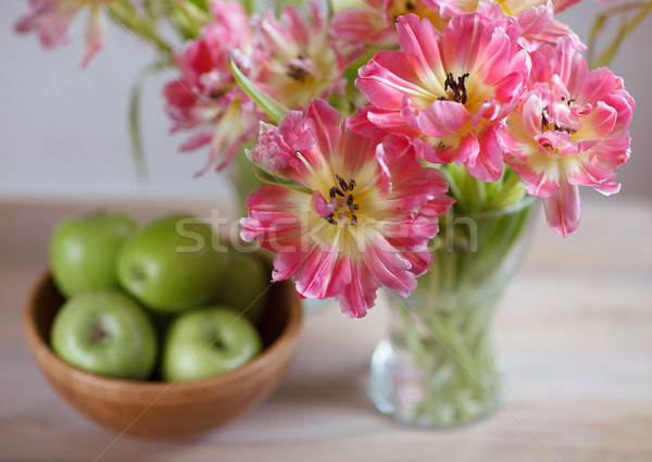 Stock photo: Tulips and Apples