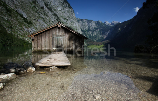 Au-dessus lac ciel soleil montagne montagnes [[stock_photo]] © nailiaschwarz