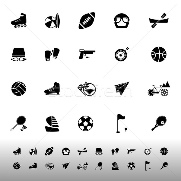 Экстрим иконки белый складе вектора велосипедов Сток-фото © nalinratphi
