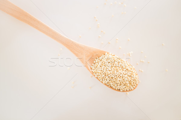 Raw organic white quinoa seeds Stock photo © nalinratphi