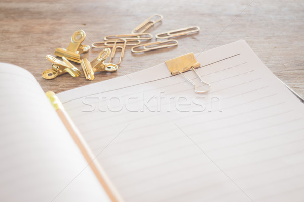 Stock photo: Simple office desk with necessary tool