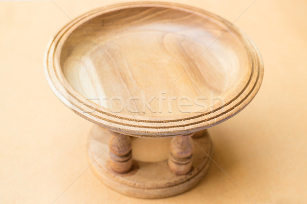 Oriental style of wood carving tray  Stock photo © nalinratphi