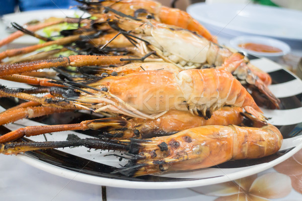 [[stock_photo]]: Grillés · crevettes · stock · photo · alimentaire