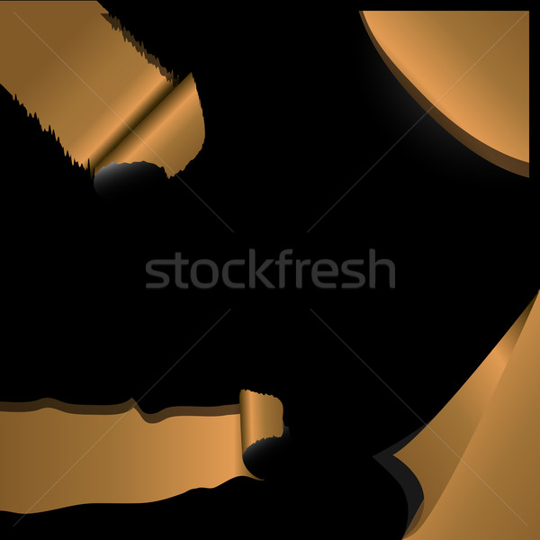 Set bannere colţ stil negru stoc Imagine de stoc © nalinratphi