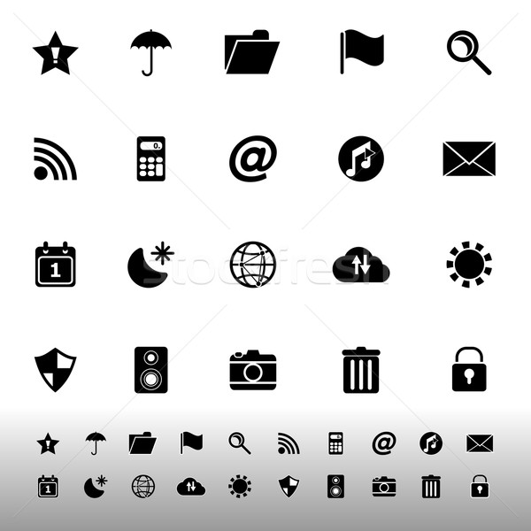 Tool bar icons on white background Stock photo © nalinratphi