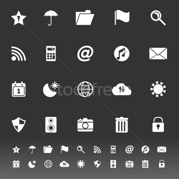 Tool bar icons on gray background Stock photo © nalinratphi