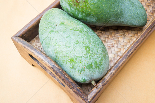 Taze yeşil tatlı mango stok Stok fotoğraf © nalinratphi