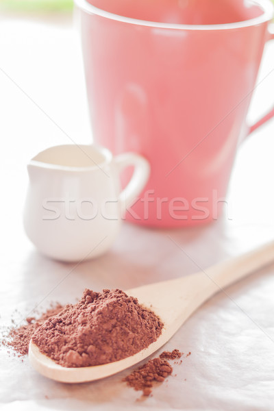 Bebida quente estoque foto chocolate tabela Foto stock © nalinratphi