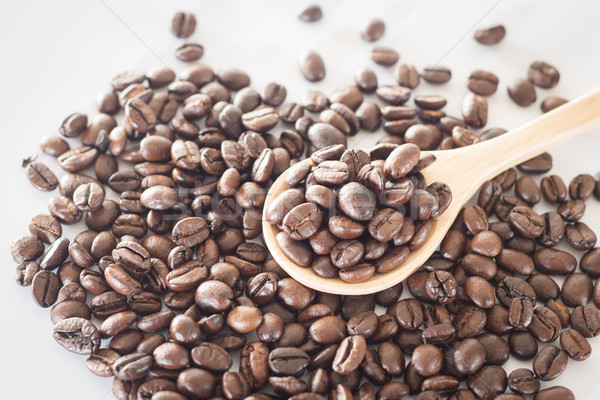 Kanál pörkölt kávébab stock fotó kávézó Stock fotó © nalinratphi