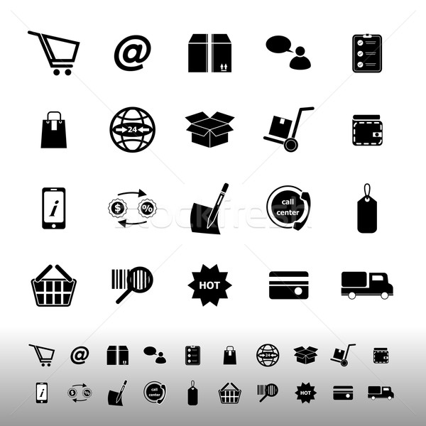 Foto stock: Ecommerce · iconos · blanco · stock · vector · Internet