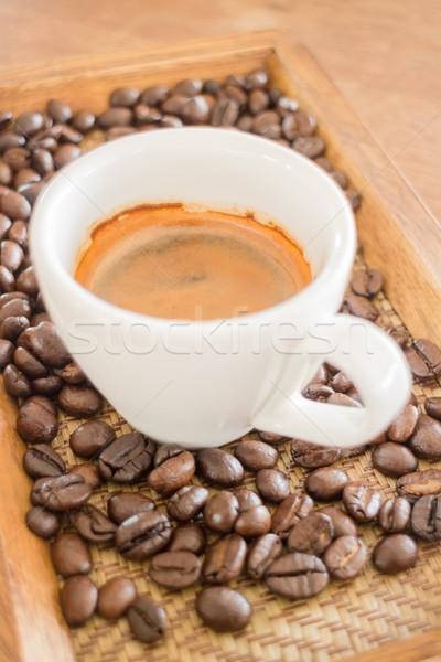 Stock photo: Perfect shot of hot espresso