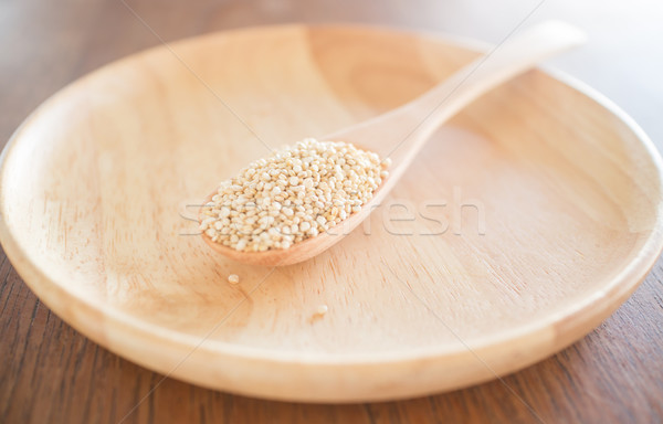 сырой органический белый семян складе фото Сток-фото © nalinratphi