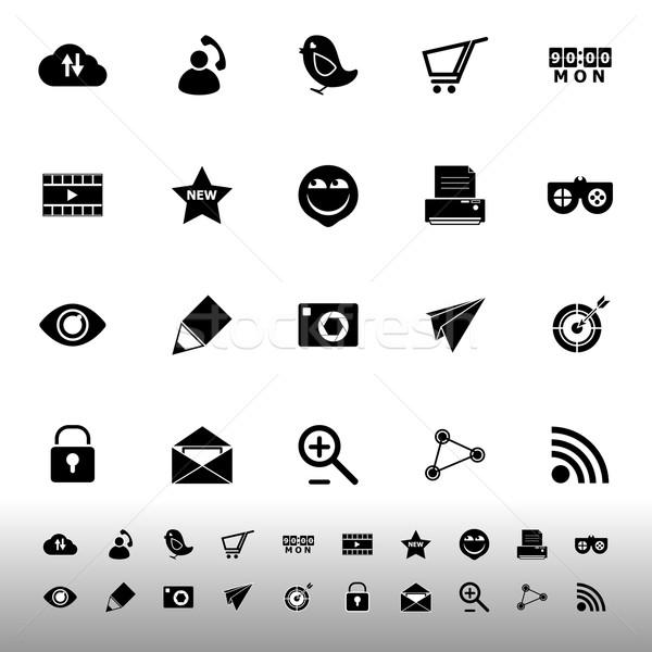 Foto stock: Internet · útil · iconos · blanco · stock · vector