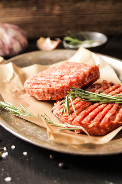 Terreno carne carne burger bife Foto stock © Naltik