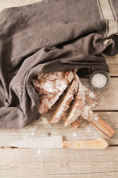 świeże chleba soli rozmaryn Zdjęcia stock © Naltik