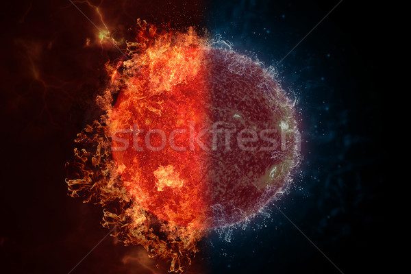 Soare incendiu apă scifi natură Imagine de stoc © NASA_images