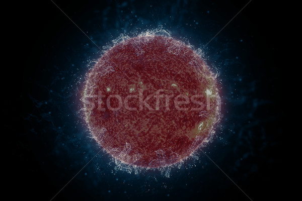 Planeet water zon science fiction kunst zonnestelsel Stockfoto © NASA_images