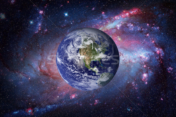 Planeten Erde Raum Elemente Bild Erde Galaxie Stock foto © NASA_images
