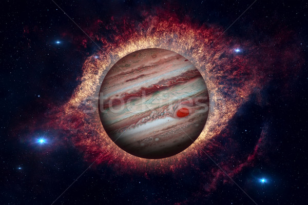 Planet Jupiter. Nebula on the background. Stock photo © NASA_images