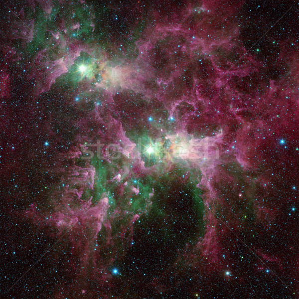 Uzay boşluğu parlak Yıldız nebula elemanları görüntü Stok fotoğraf © NASA_images