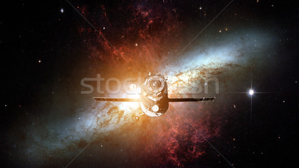 Spacecraft Progress orbiting the nebula. Stock photo © NASA_images