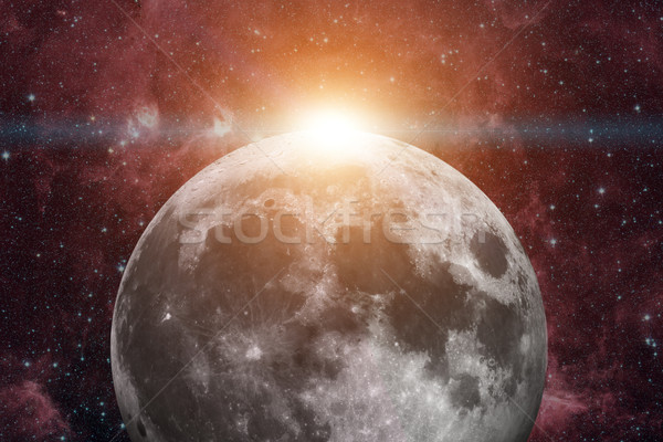 Güneş sistemi ay doğal uydu bir Stok fotoğraf © NASA_images